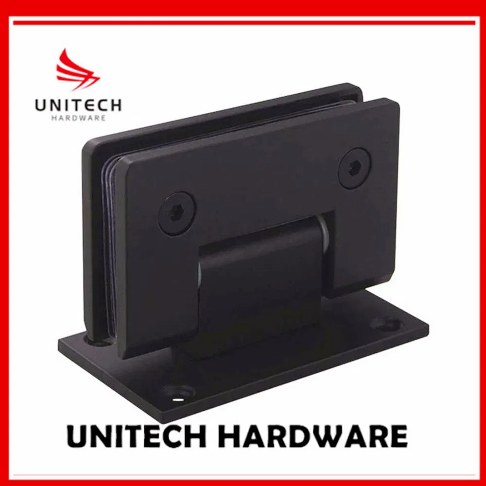 Black Color SS304 90 Degree Shower Glass Door Hinge