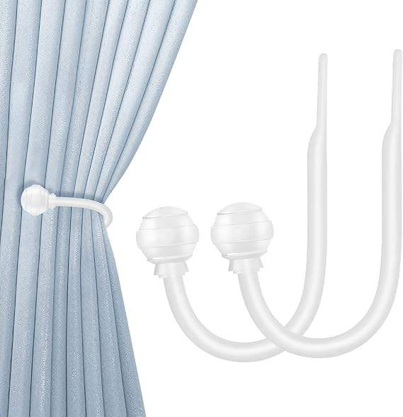 Perfect Fit Curtain Holdback Heavy-Duty Window Curtain Holder Curtain Hooks