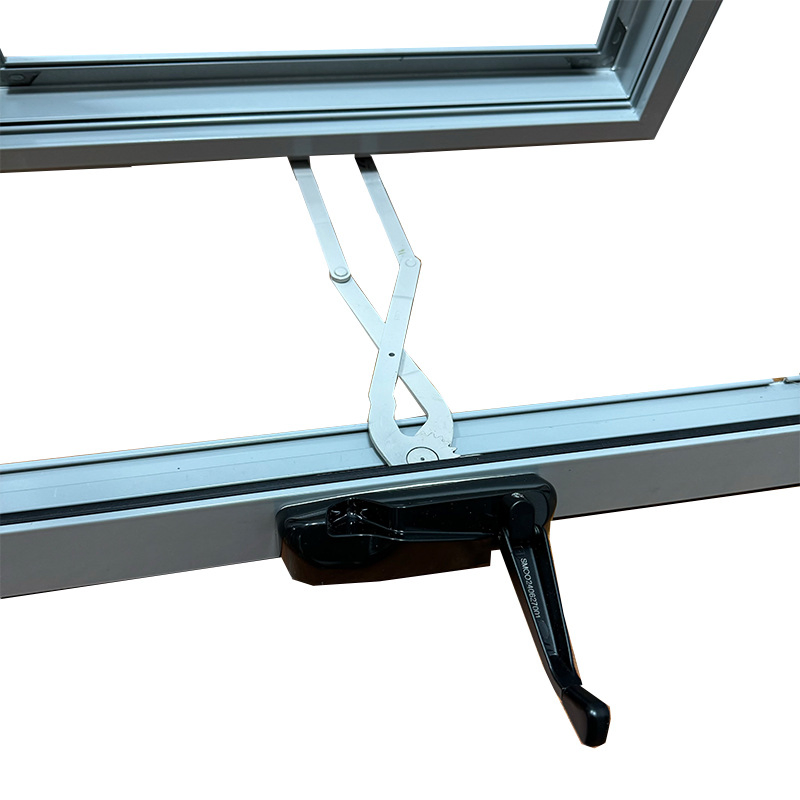 Aluminum Alloy Top Hung Window Thermal Break Frame Double Glazed Glass Custom Size and Color Options