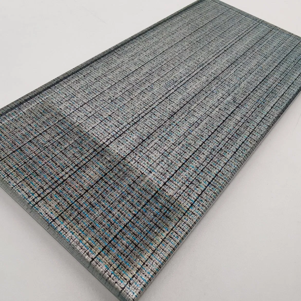 Custom Minimalist Textured Glass Kitchen Backsplash Laminated Glass