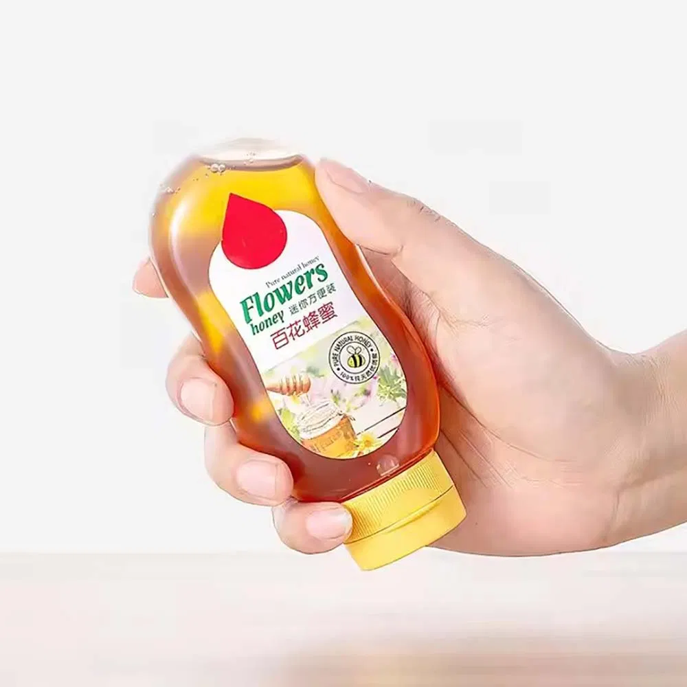 Wholesale Pet Plastic Cooking Oil Honey Squeeze Packaging Bottle Condiment Mixture Customed