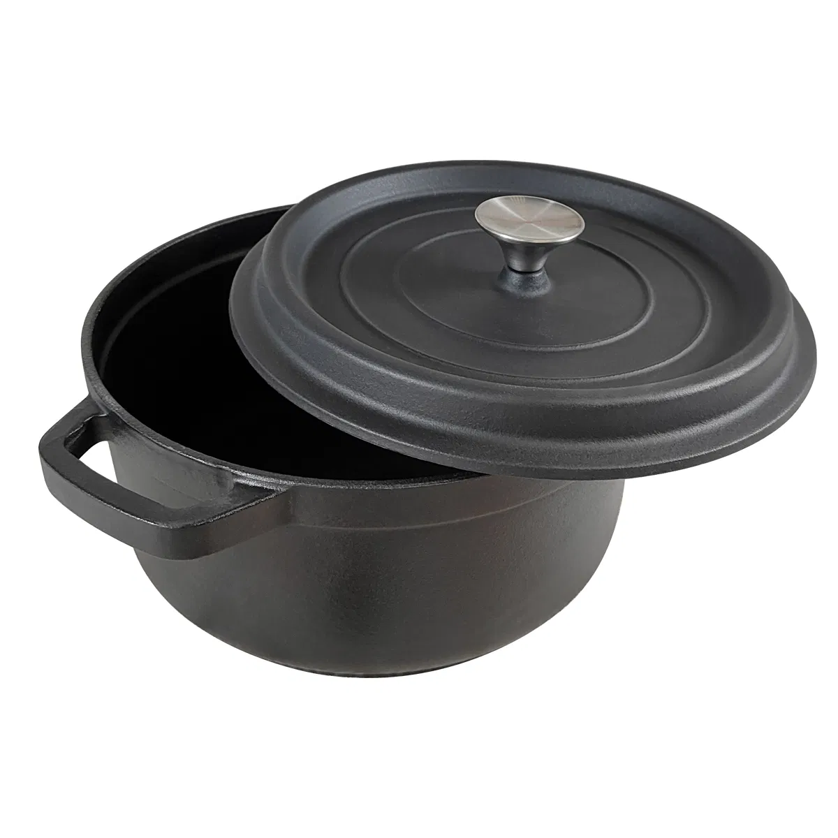 Чугунная кокотница 3.5L с крышкой, 24 см