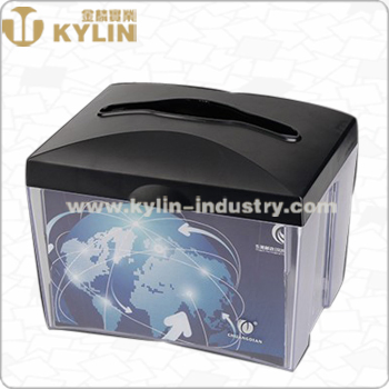 Cheap Price Plastic Horizontal Cafe Bar Hotel Napkin Dispenser with Menu Holder