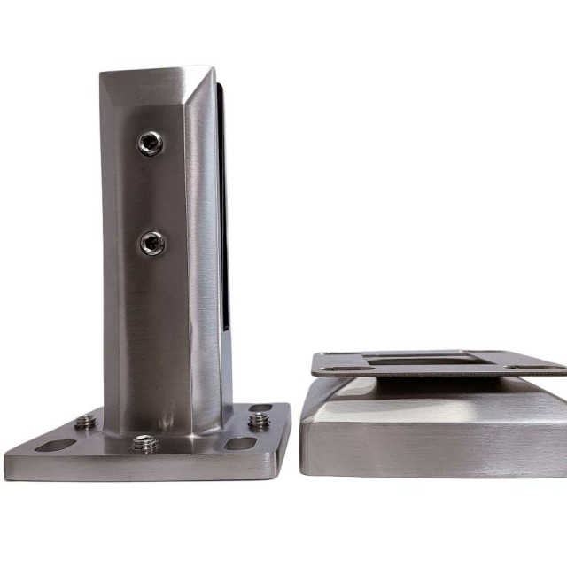 Adjustable Stainless Steel Glass Spigot - Easy Install Glass Clamp for Pool Railings & Staircase Handrails, Durable and Reliable Design