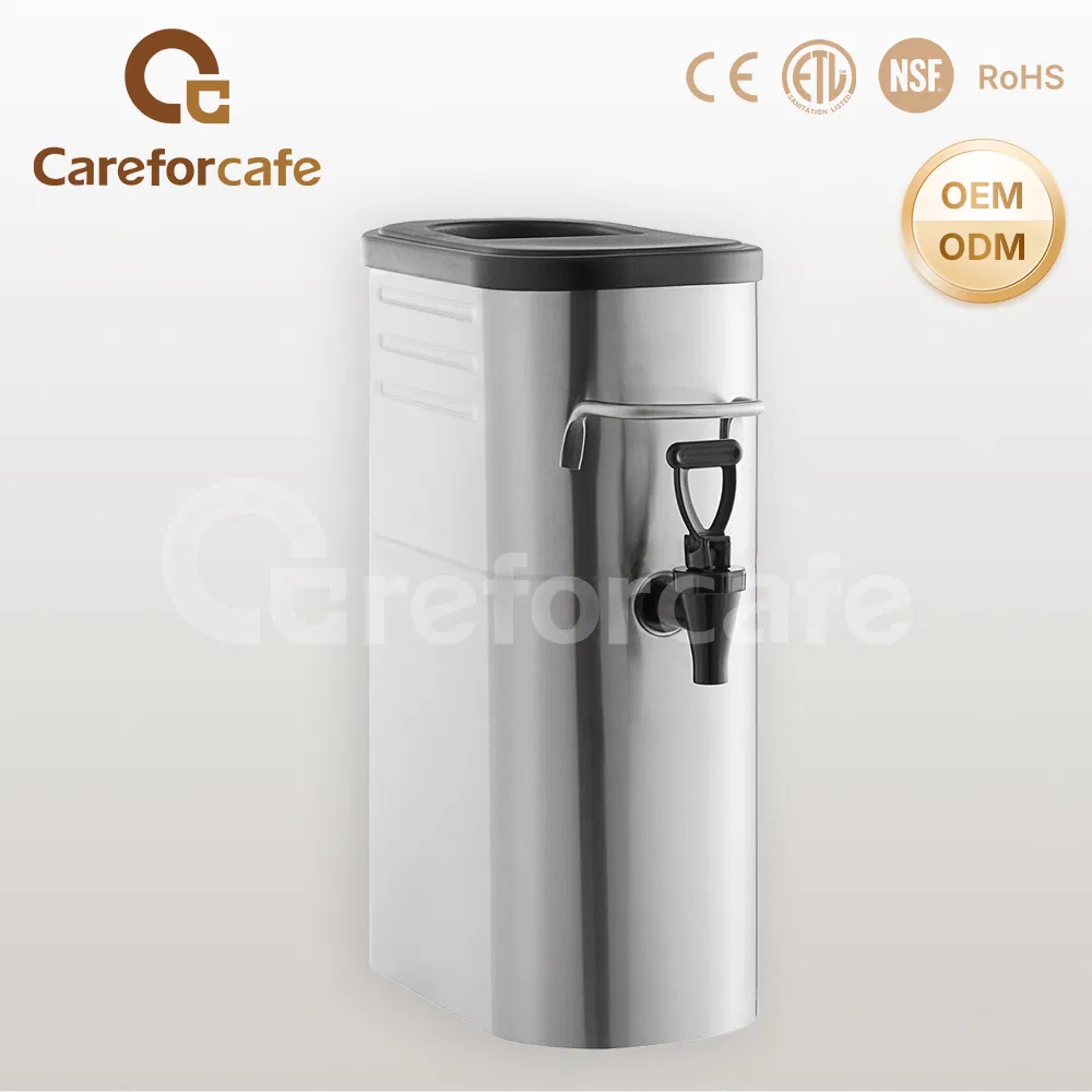 Commercial Stainless Steel 7.5L Coffee Milk Drink Dispensers Slim Ice Tea Dispenser for Restaurant