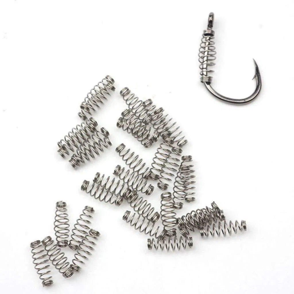 Futeng Fishing Hair Rig Knot Pullers Stainless Steel Hook Fishing Spring