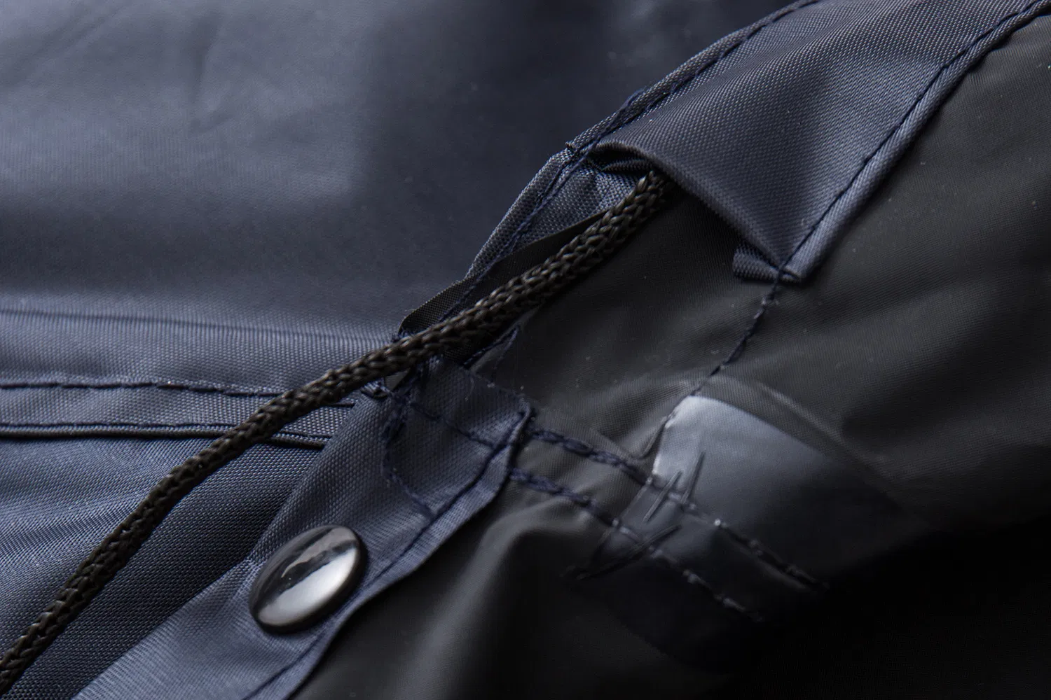 Rubberized Hooded Adjustable Safety Polyester Raincoat Reflective Safety Jacket Safety Product