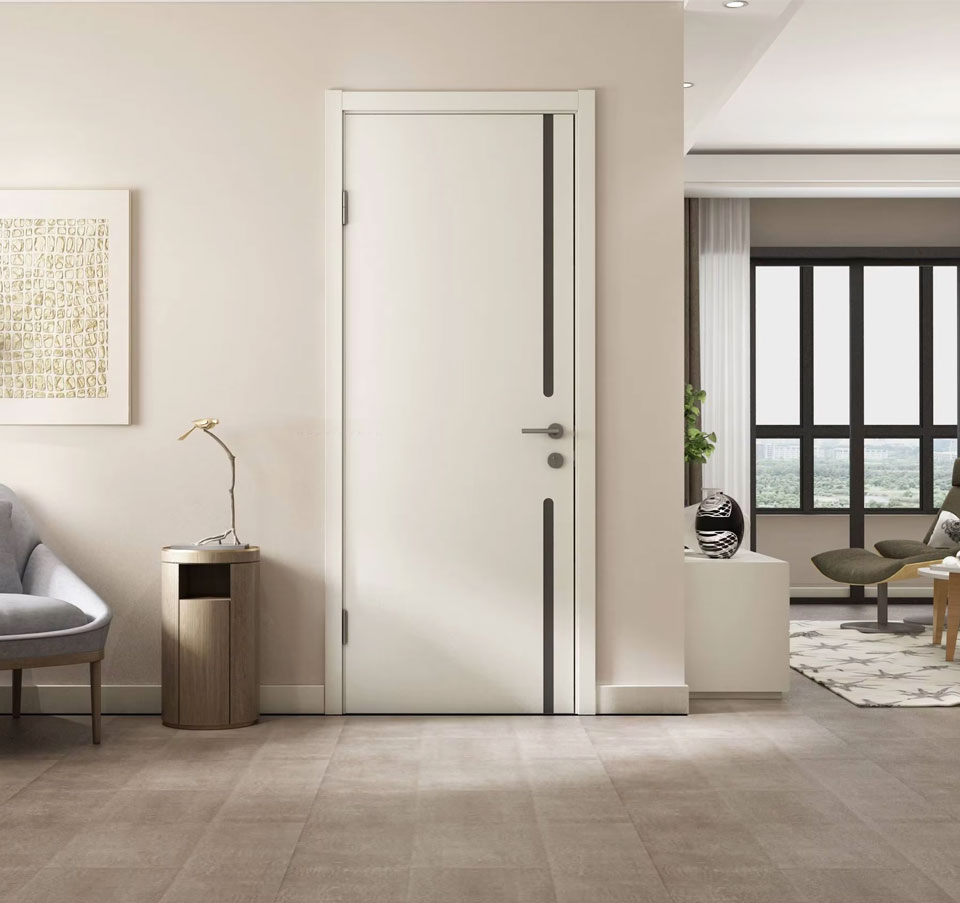 Modern Soundproof Composite Door - PVC Melamine Swing/Side Opening Door