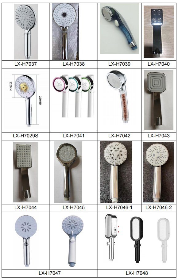 Luxurious Iprosan 3 Function ABS Rainfall Handheld Shower Head
