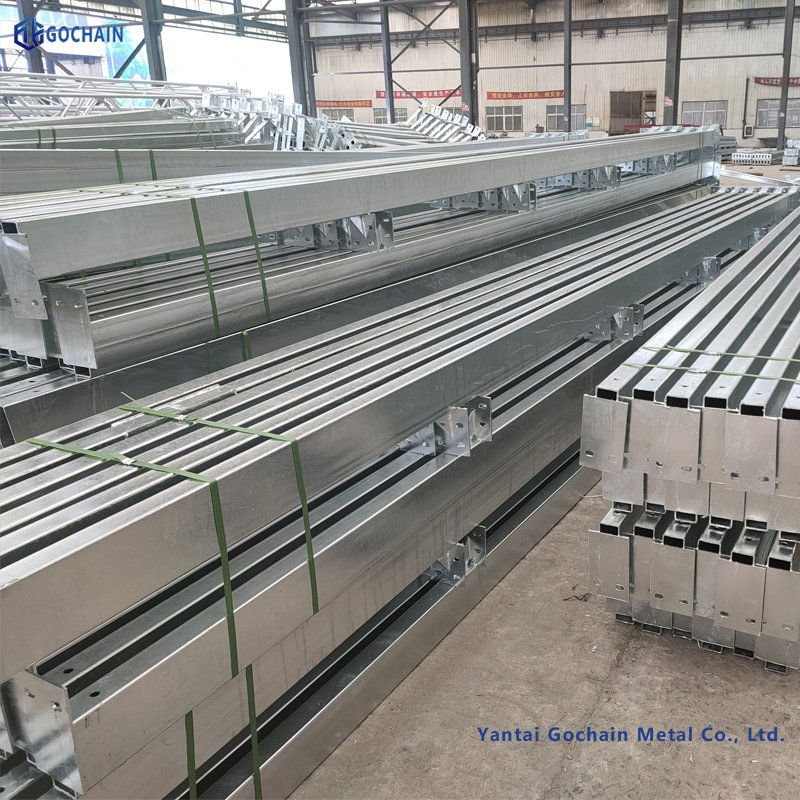 Electrified Railway Steel Pillar Supports High Quality Pillar