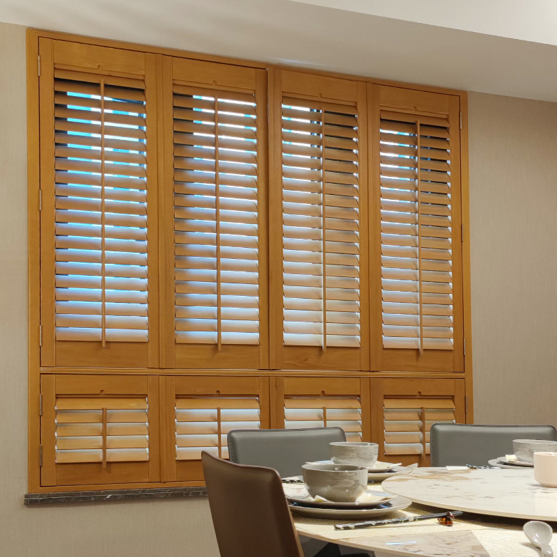 R&C Wholesale Modern Plantation Shutters Wooden Shutters for Window