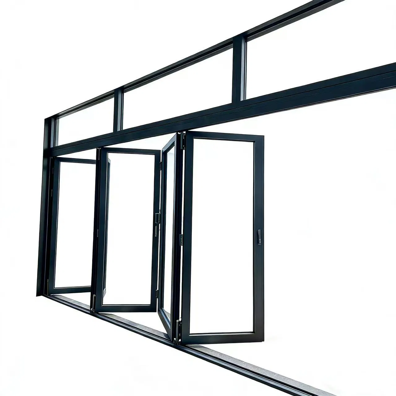 Раздвижная алюминиевая дверь с двойным стеклопакетом