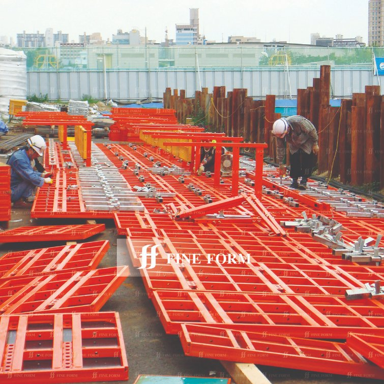 Reusable Shuttering Adjustable Metal Steel Frame Plywood Concrete Mould Wall Formwork for Slab and Column Construction