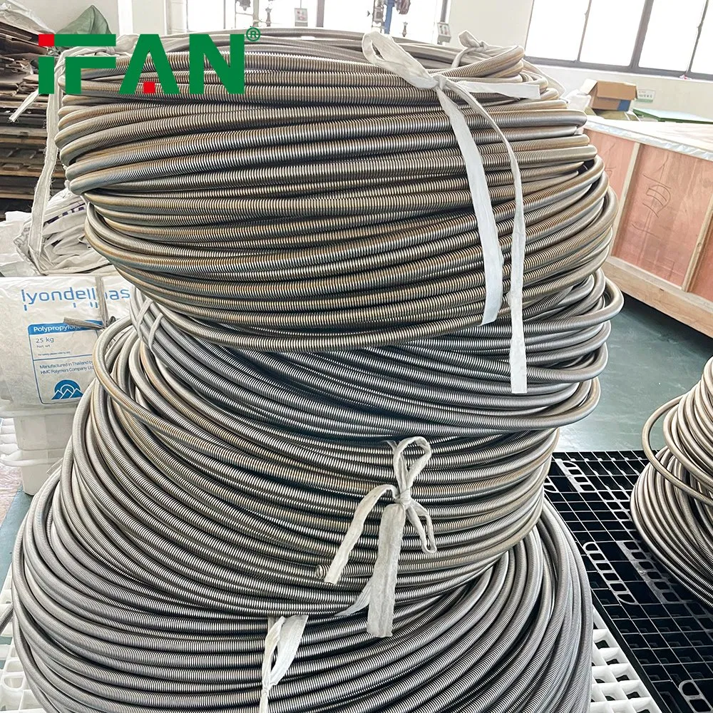 Ifan Reliable Stainless Steel Hose Flexible Corrugated Flow Resistance Water Pipe Ss Metal Pipe with High Flexibility