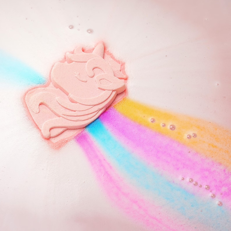 Coloured Bath Ball Label Kids Bubble Bath Bomb SPA Colorful Unicorn Bath Bomb