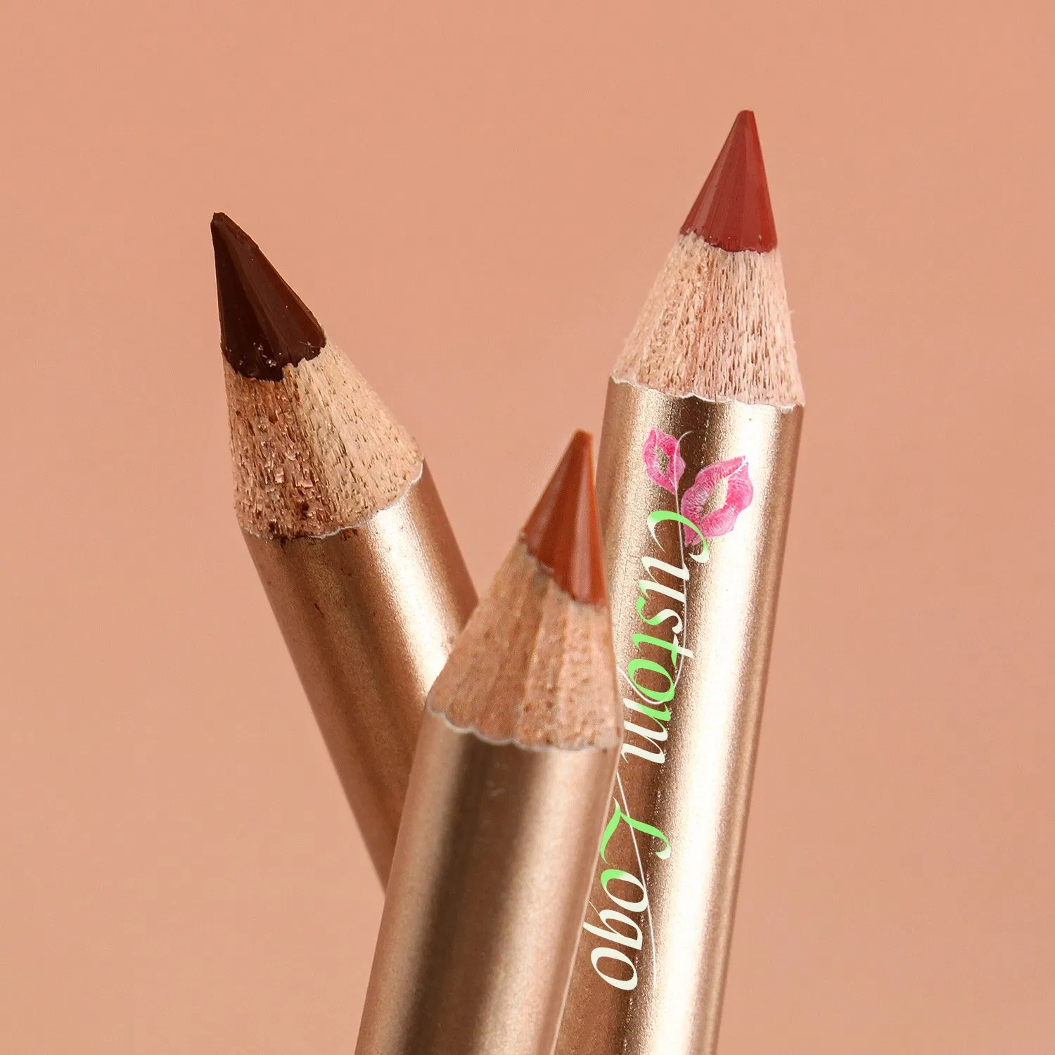 Customized Lipliner Pencil Vegan Creamy Waterproof Smoothly Lip Liner Pencil for Lips