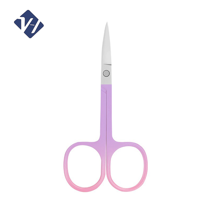 Good Quality Cuticle Scissors Smile Face Small Edge Slim Custom Satin OEM Steel Stainless Scissors