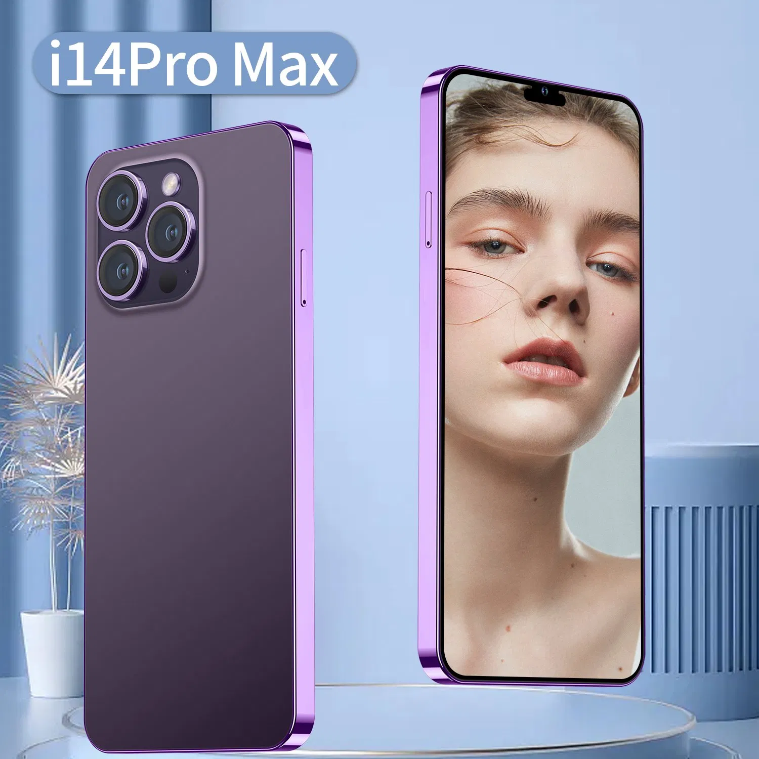 Viqee Phones Brand New Smart Phone Model I14PRO Max 1GB+8GB Android Mobile Phone, OEM/ODM Ready in Stock