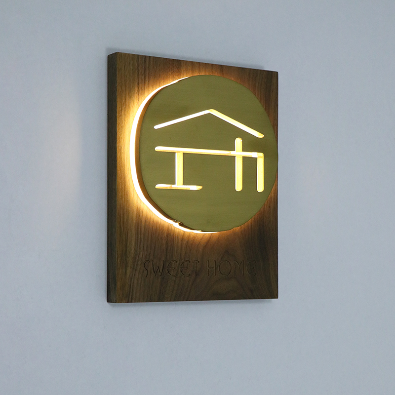 Ezd Customized Illuminated Hotel Door Sign House Numbers and Plaques for Business