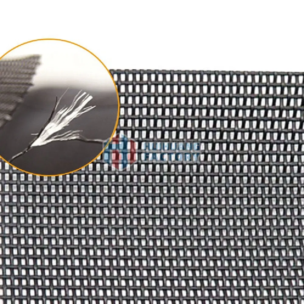 Cat Resistant 15*11 350 G Polyester Window Door Security Anti Pet Screen Mesh