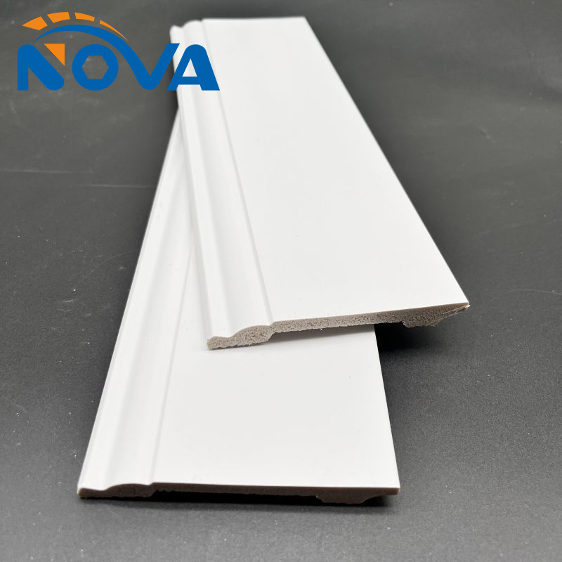 Easy Install Interior Decoration Polystyrene Mildew Proof Waterproof Flooring Accessories PVC PS Skirting Board