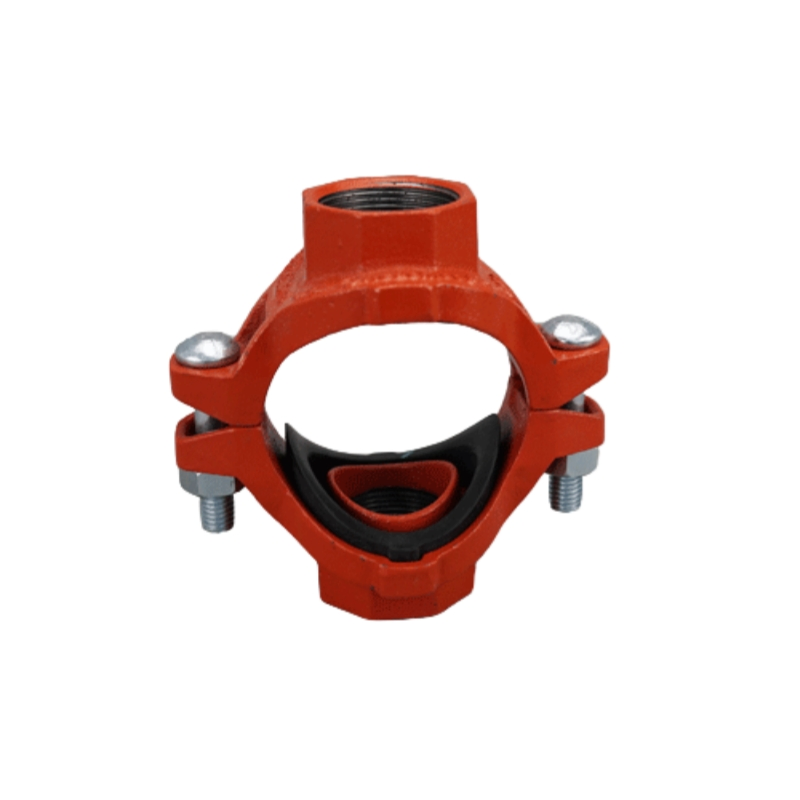 Ductile Iron FM Approved Grooved Fire Fighting Grooved Pipe Fittings Threaded Mech Cross