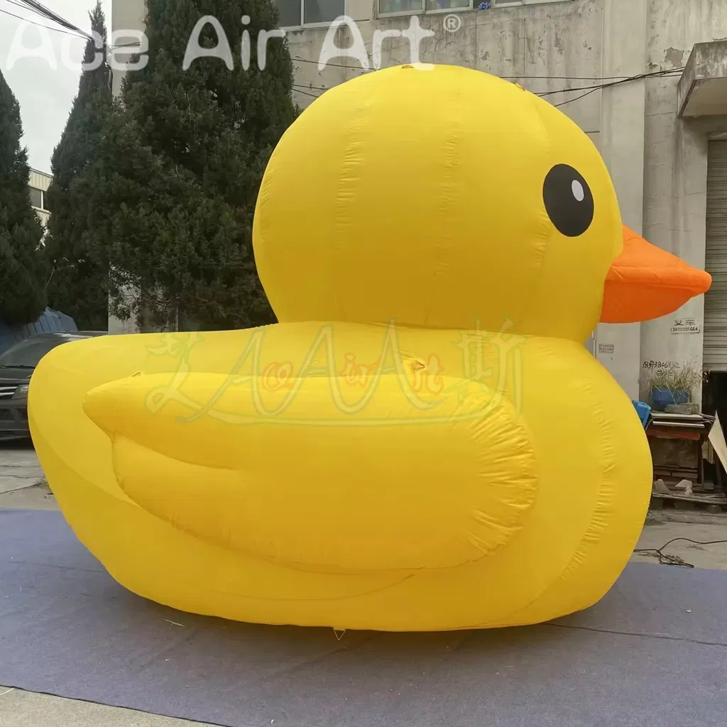 Outdoor Events Advertising Inflatables Yellow Duck Balloon Material with Blower