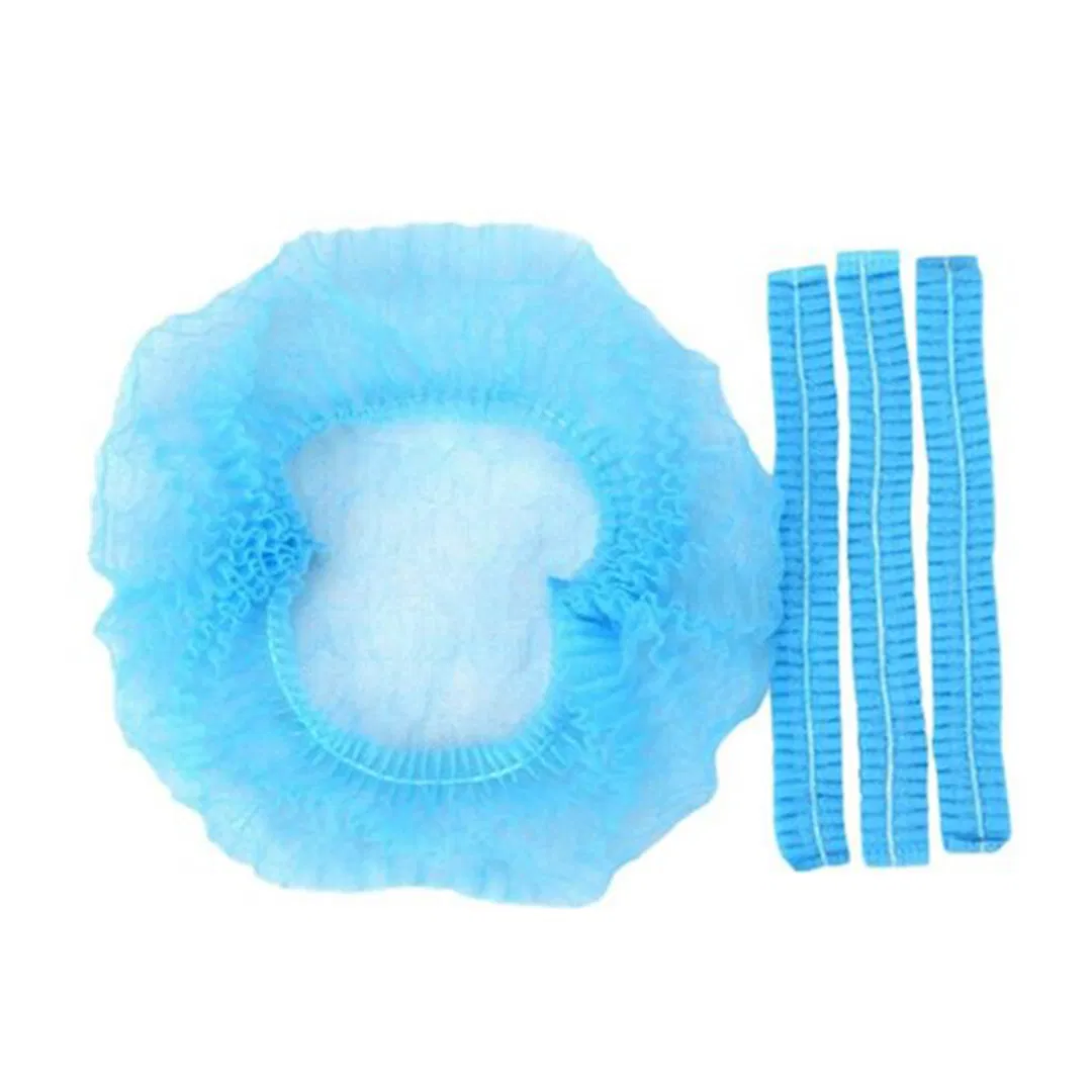 Disposable PP Nonwoven Bouffant Cap Hair Net for Food Industry