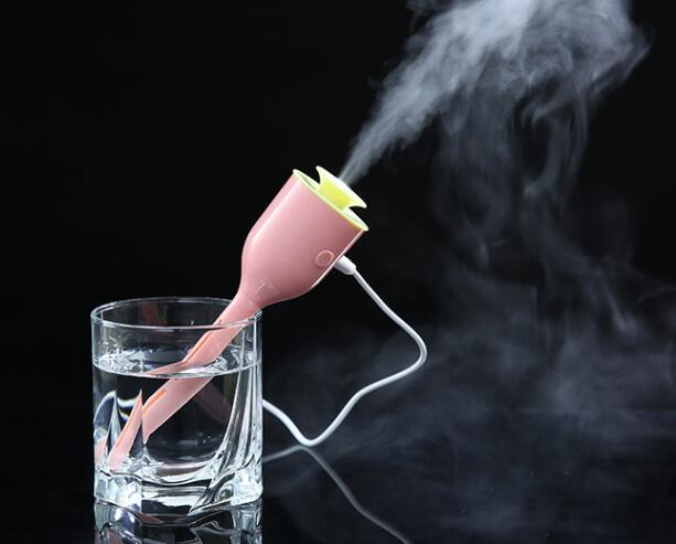 Portable Mini USB Ultrasonic Humidifier Applies to All Container Multi Color Diffuser