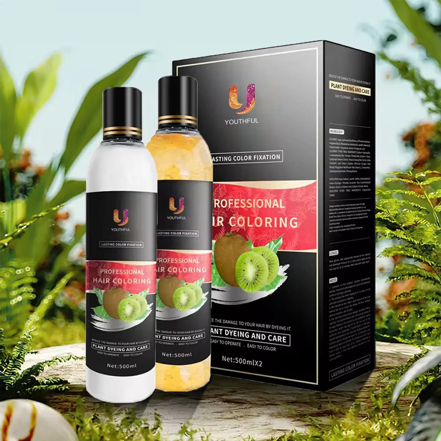 No Irritate Herbal Fast Black Hair Dye Shampoo