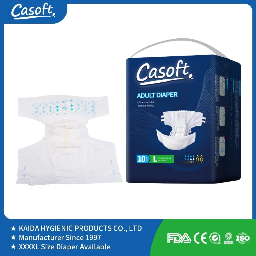 Casoft China Manufacturer New Rts Fast Delivery Adult Diaper Pants Cheapest Price Adult Nappy for Elderly with SGS ISO9001 ISO13485 Adult Diapers