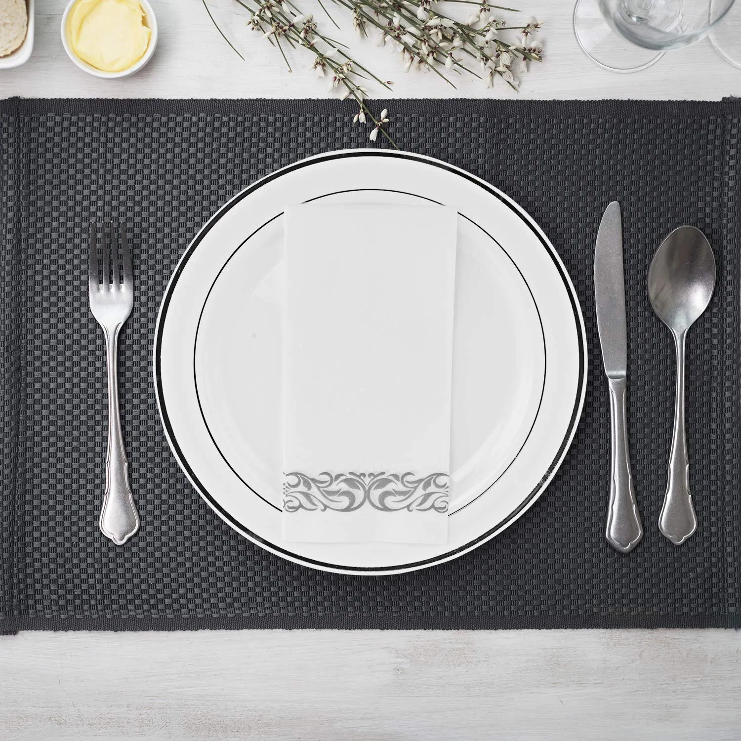Disposable Airlaid Table Napkins Wood Pulp Napkins Eco Friendly Lunch Paper