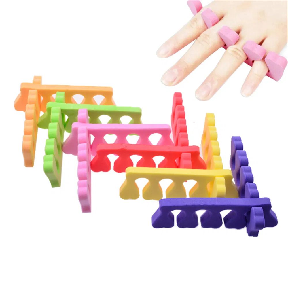 Professional Manicure Pedicure Tool Toe Separators Soft Foam Bulk Nail Salon Pedi Dividers EVA Nail Separator/Finger Separator