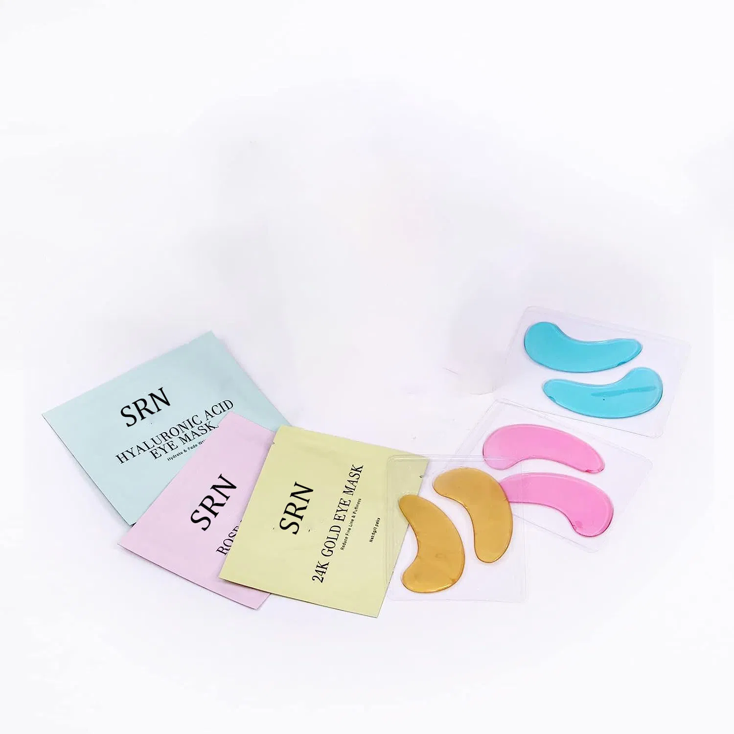 Private Label Gold Eye Mask Rose Eye Mask Hyaluronic Acid Eye Patches for Dark Circles & Puffiness