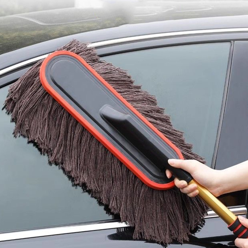 Esun Telescopic Car Wash Brush Microfiber Car Wash Brush Retractable Dust Removal Wax Brush