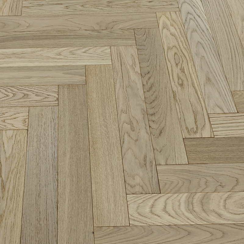 Инженерная доска паркетная елочка белый дуб 15мм