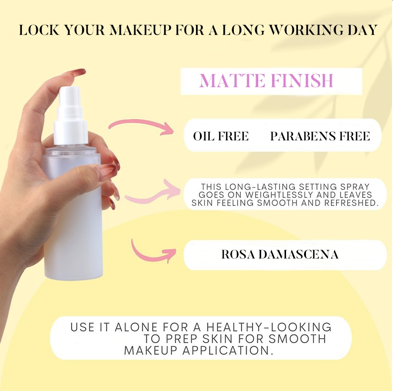Private Label Cosmetics Oil Controlling Dewy Sweatproof Face Makeup Setting Spray