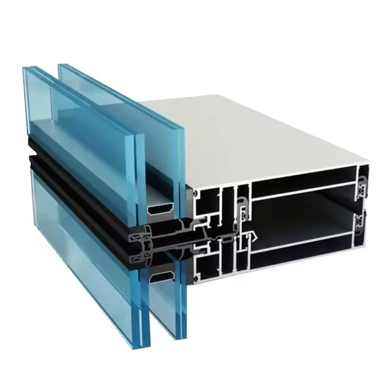 Aluminum Glass Building Facade System Aluminium Frame Double Glazed Curtain Wall by Design Supply