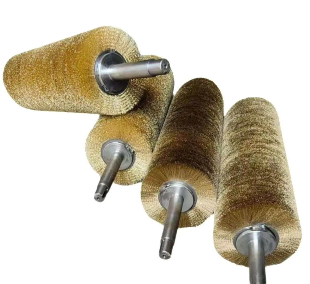 Custom Cylindrical Steel Wire Brush Steel Wire Brush Roller Steel Wire Roller Brush Stainless Steel Cylindrical Steel Wire Brush Roller