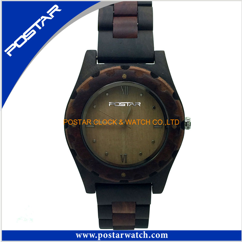 2017 New Model Fshion Wooden Mens Wrist Watches Quartz Watch Digital Watch