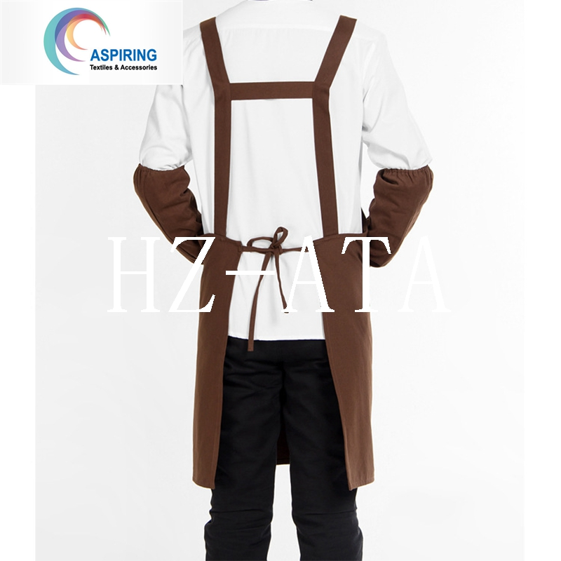 Custom Promotional Cotton Kitchen Apron for Waiter Apron Cooking Apron