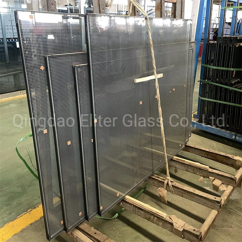 China 3-19mm Toughened Tempered Ceramic Frit Coating Silk Screen Printing Printed Transparent Heat Resistant Painting Glass Decorative Glass
