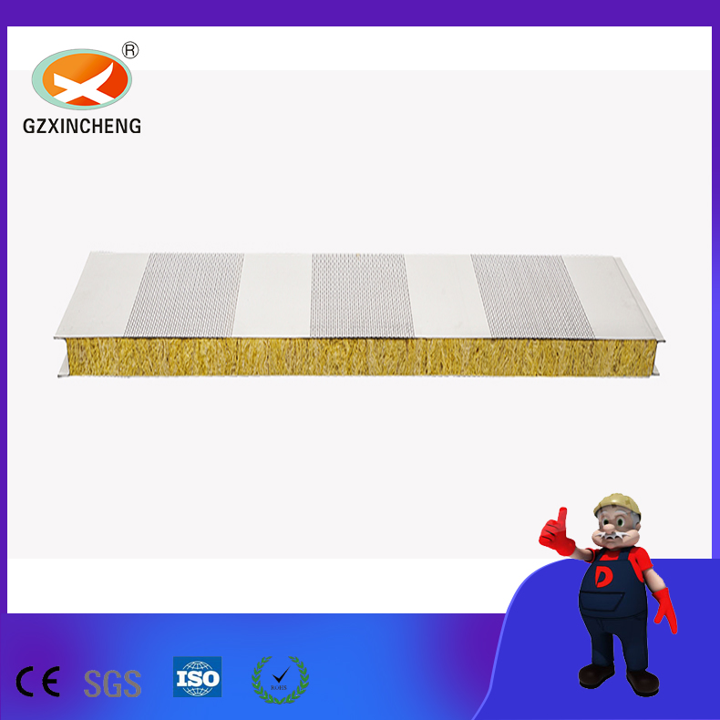 Cost Effective China Made Fireproof Acoustic Rock Wool Sandwich Panel