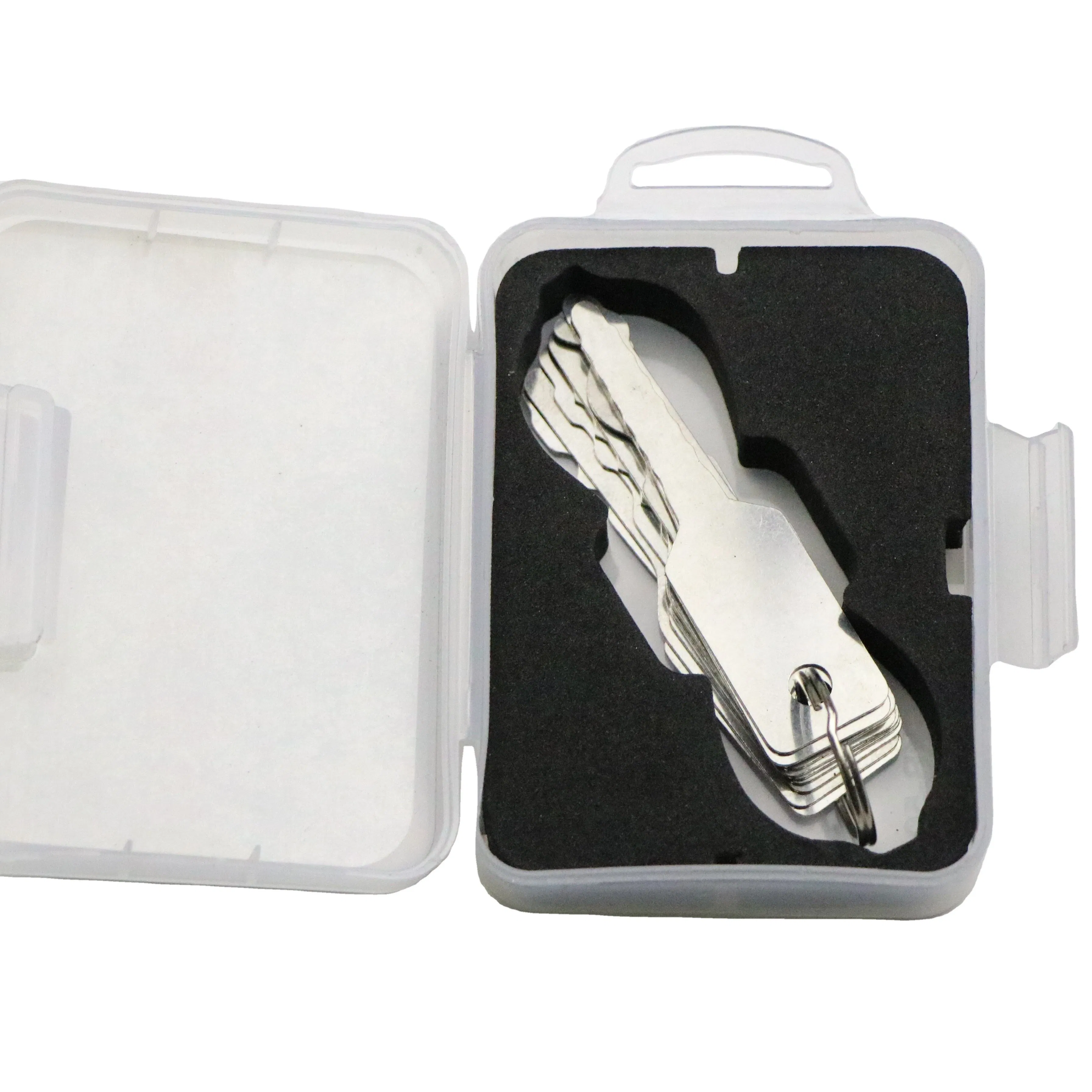 10 Pieces Locksmith Training Lockpicking Tools Transparent Padlock Extractor Locksmith Pick Set