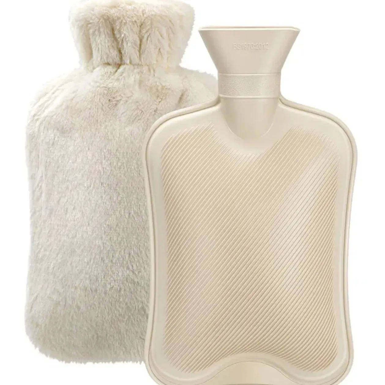 500ml Hands Feet Neck Warming Rubber Hot Water Bag Winter Hot Water Bottle with Cover for for Menstrual Cramps