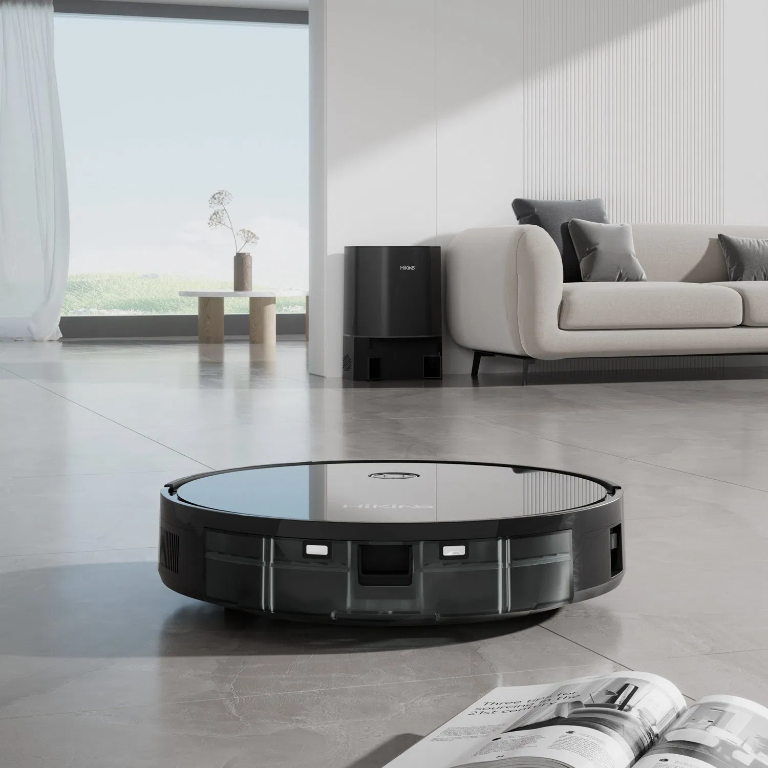 Hikins Brand Floor Robot Vacuum Cleaner with Dust Collect Station M8