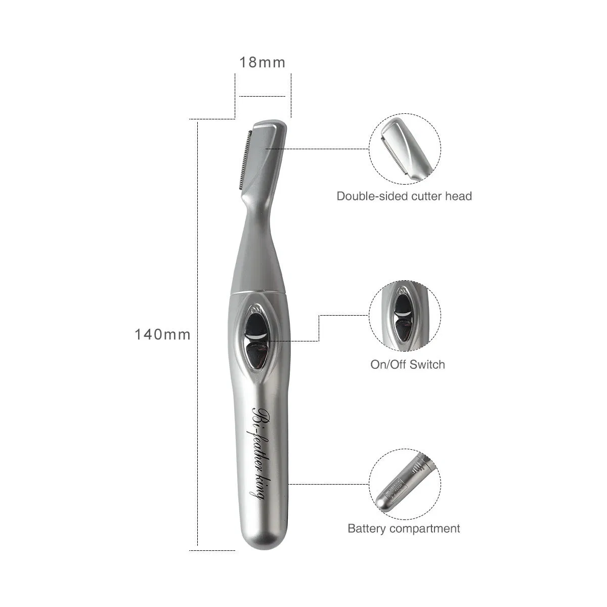 Automatic Shaving Instrument Male and Female Hair Removal Beauty Beginner Tool Electric Eyebrow Trimmer