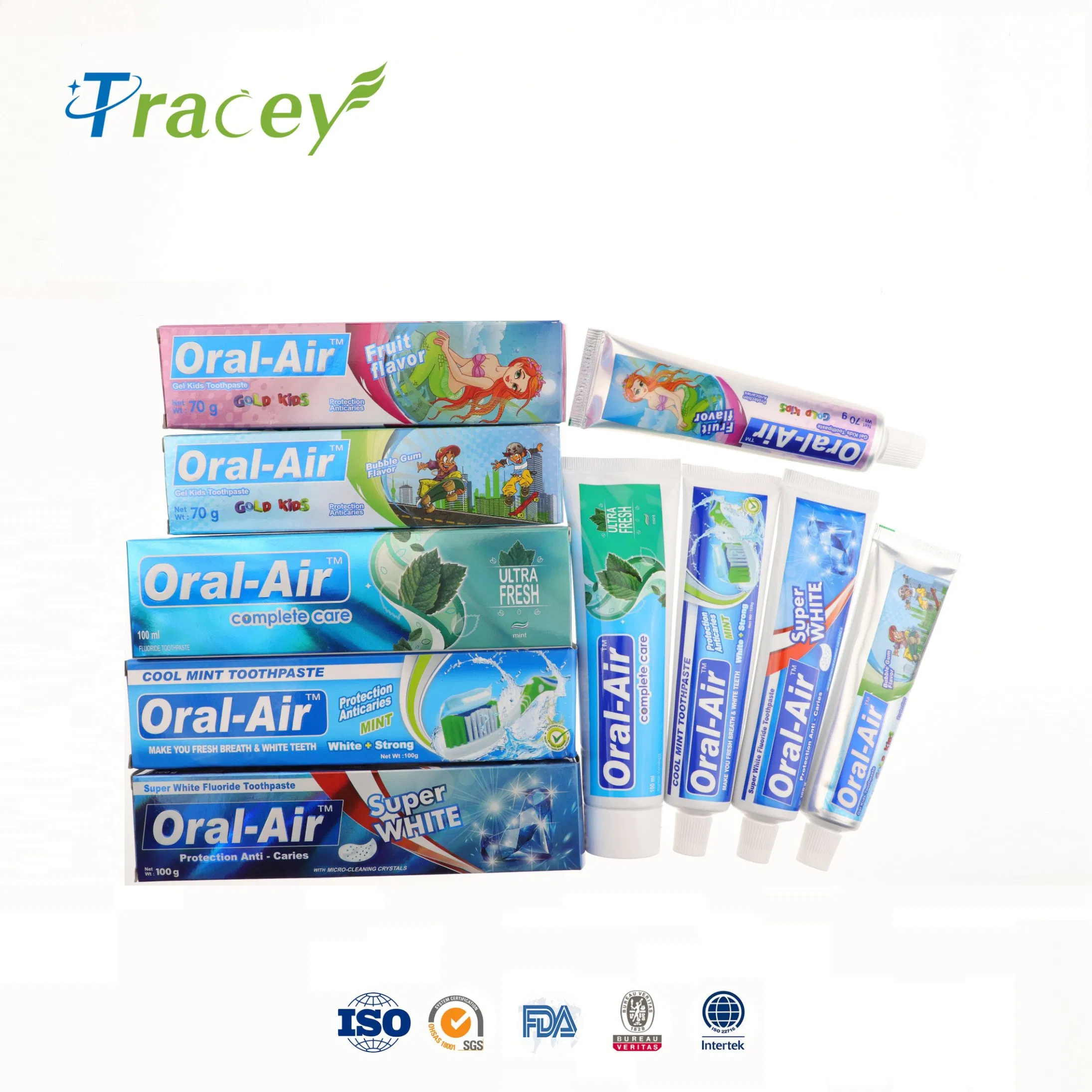Blue Gel Toothpaste 70gr Kids Baby Children Dentifrice Bubble Gum Flavour OEM Toothpaste Manufacture
