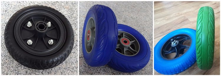 PU Foam PU Solid Tyres, Flat Foam Tires with 4.00-6