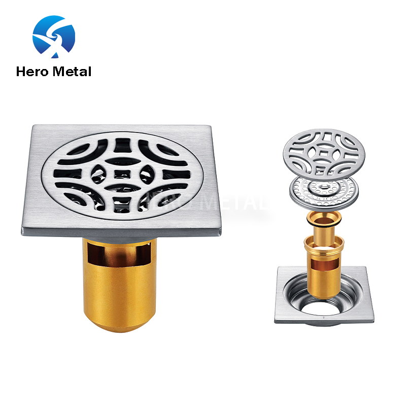 Слив для душа с силиконовым фильтром для волос